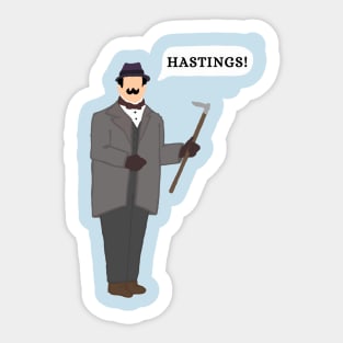 Hastings! -Poirot Sticker